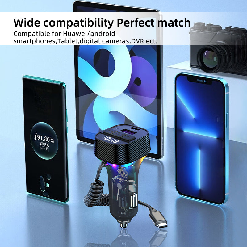 C53 Car Bluetooth Receiver FM Transmitter MP3 Player Fast Charging Car Charger C53 Car Bluetooth Receiver FM Transmitter MP3 Player Fast Charging Car Charger